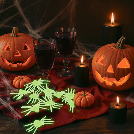 Halloween Nep Spin Fluarescerende 5cm 10st