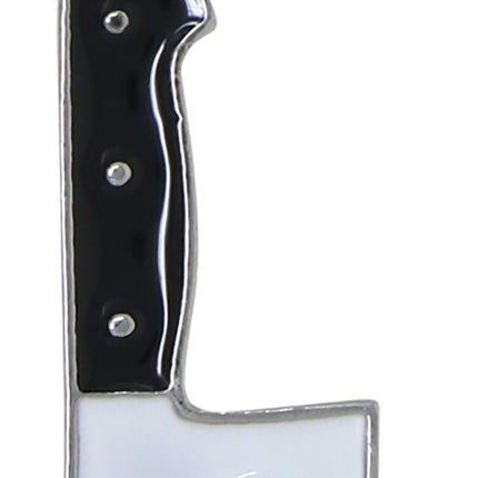 Orecchini di Halloween: coltello da macellaio