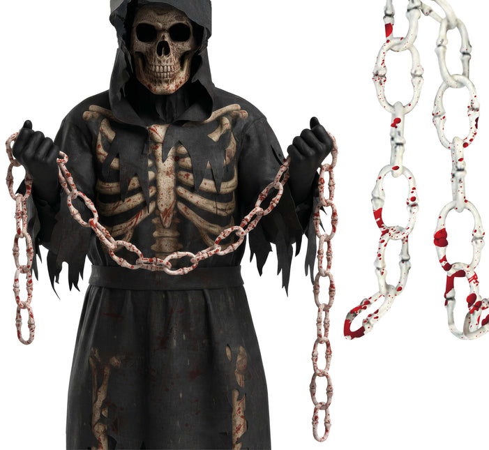 Ghirlanda di Halloween con ossa, 1 m