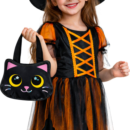 Borsa a forma di gatto, nera