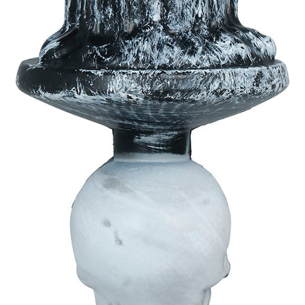 Portacandele di Halloween, scheletro grigio, 1 pz.