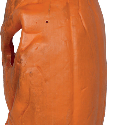 Zucca di Halloween arancione con luce, 28 cm