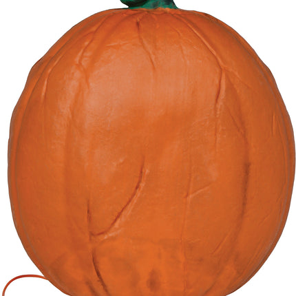 Zucca di Halloween arancione con luce, 28 cm