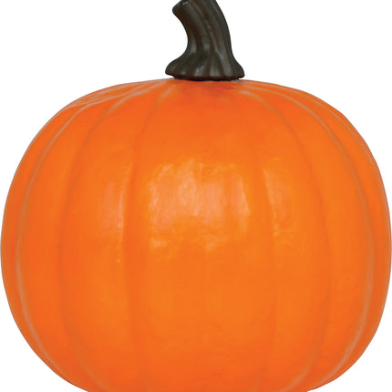 Zucca di Halloween in schiuma arancione con luce, 28 cm