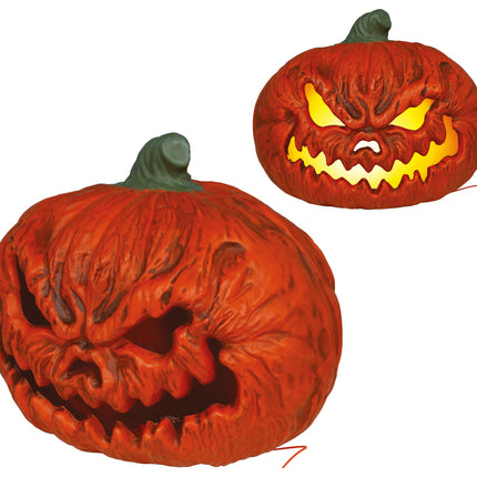 Zucca di Halloween con luce, 38 cm