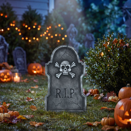 Lapide di Halloween grigia Rip 55 cm
