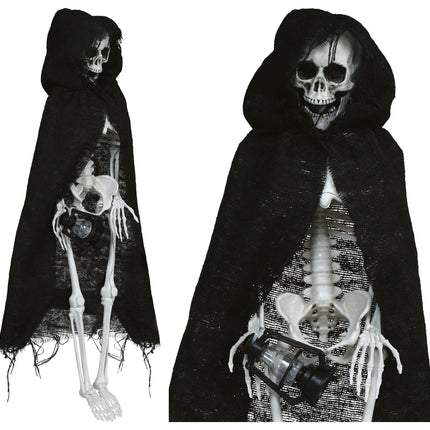 Cappa da scheletro di Halloween 40 cm