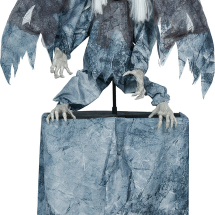 Fantasma di Halloween in stile pop, demoniaco, con luci, suoni e movimenti, 1,7 m