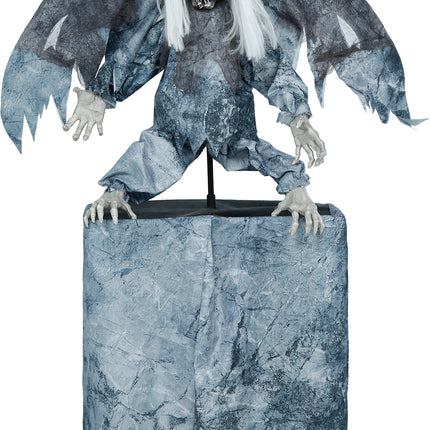 Fantasma di Halloween in stile pop, demoniaco, con luci, suoni e movimenti, 1,7 m