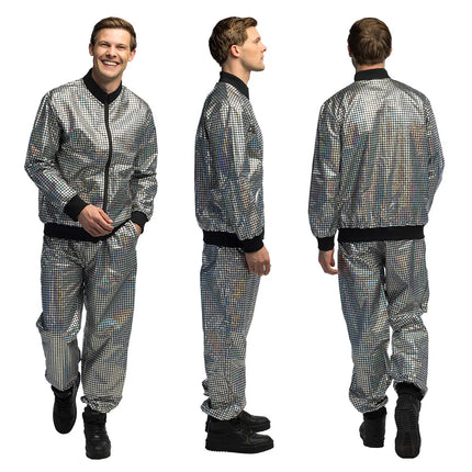 Tuta da allenamento Disco Diamond Dude argento