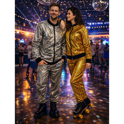 Tuta da allenamento Disco Diamond Dude argento