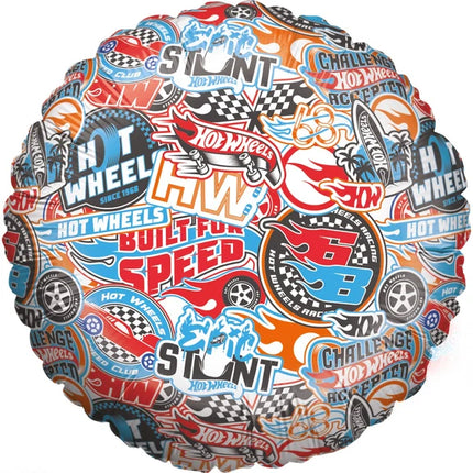 Hot Wheels Palloncino ad elio colorato vuoto 45 cm