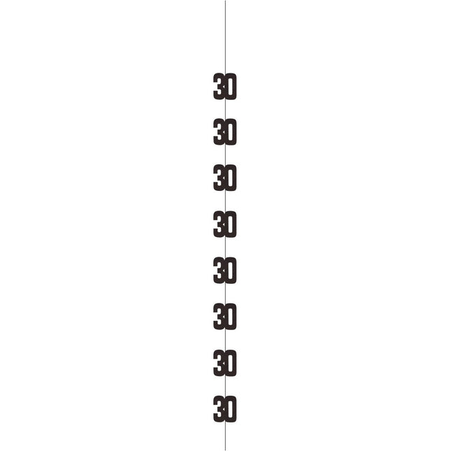 30 Jaar Hangdecoratie Zilver 1,52m van Unique koop je bij Partywinkel
