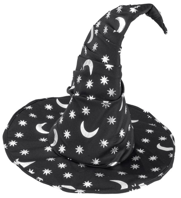 CAPPELLO DA STREGA/STREGONE CON LUNA E STELLE BAMBINO