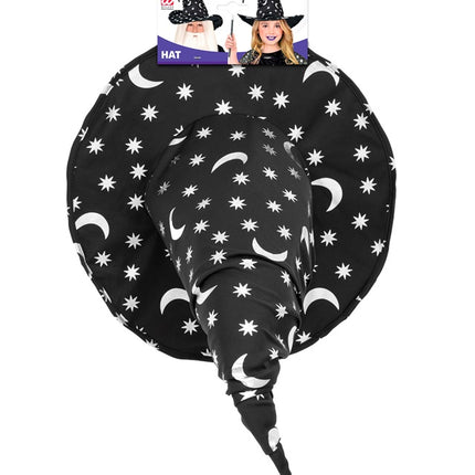 CAPPELLO DA STREGA/STREGONE CON LUNA E STELLE BAMBINO