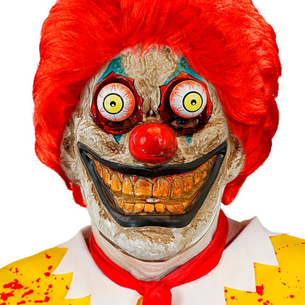 MASCHERA CON OCCHI TRABALLANTI DA CLOWN