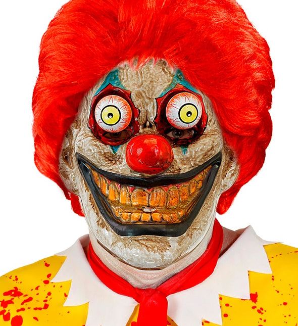 MASCHERA CON OCCHI TRABALLANTI DA CLOWN