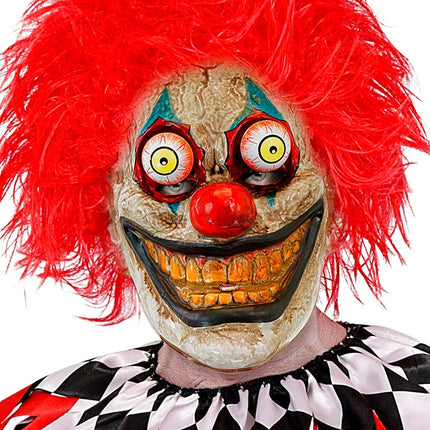 MASCHERA CON OCCHI TRABALLANTI DA CLOWN