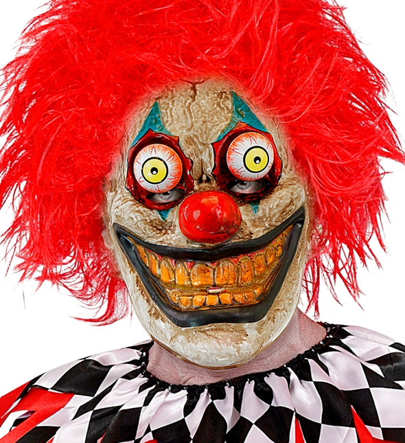 MASCHERA CON OCCHI TRABALLANTI DA CLOWN