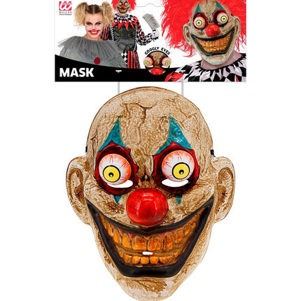 MASCHERA CON OCCHI TRABALLANTI DA CLOWN