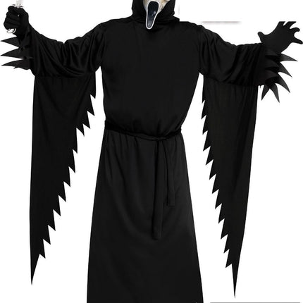 Costume di Halloween da fantasma nero invecchiato