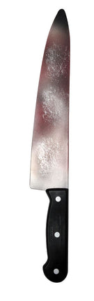 Coltello finto di Halloween insanguinato 38 cm