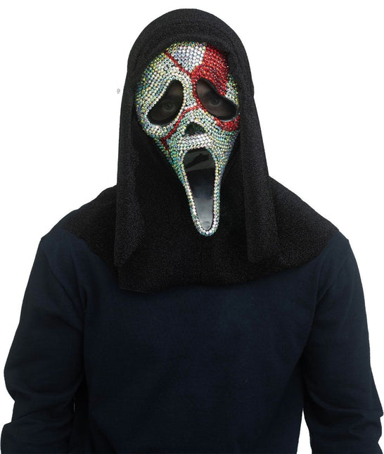 Maschera di Ghostface con diamanti