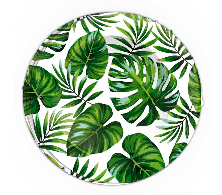 Piatti a forma di foglia di palma 23cm 6pz
