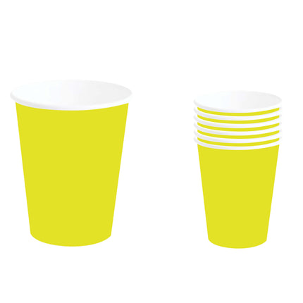 Tazze gialle 240ml 6pz