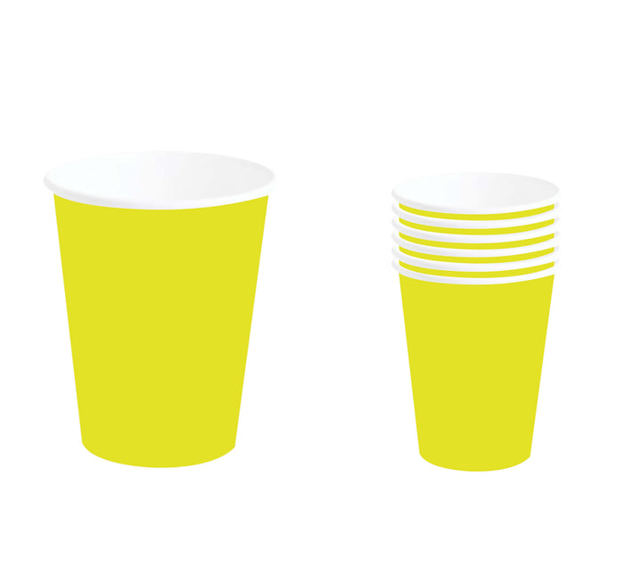 Tazze gialle 240ml 6pz
