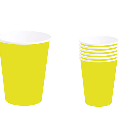 Tazze gialle 240ml 6pz