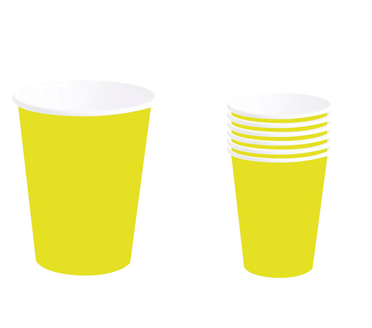 Tazze gialle 240ml 6pz