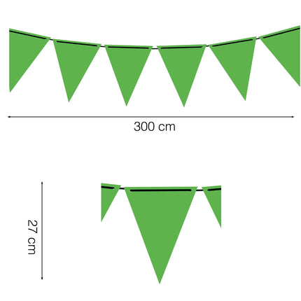 Ghirlanda di carta verde 3m