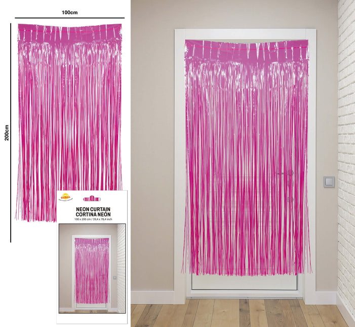 Tenda per porta fucsia 2m