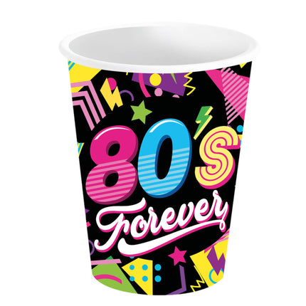 Bicchieri 80S Neon 240ml 6 pezzi