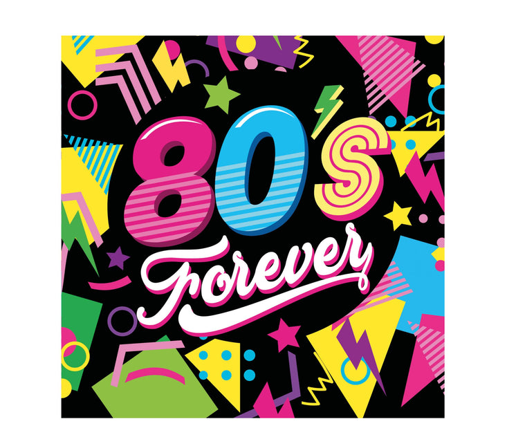 Tovaglioli Neon 80S 33cm 12pz