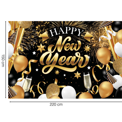 Decorazione murale Happy New Year 2,2 m