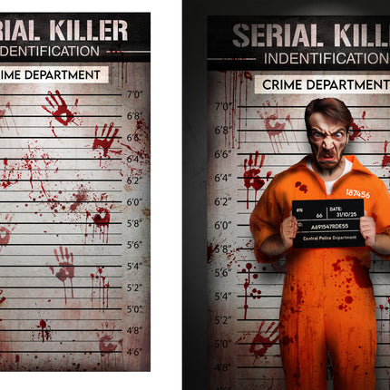 Decorazione murale di Halloween Serial Killer 2m