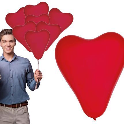 Sacchetto da 10 palloncini a forma di cuore
