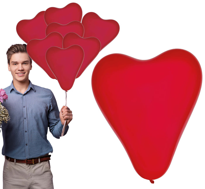 Sacchetto da 10 palloncini a forma di cuore