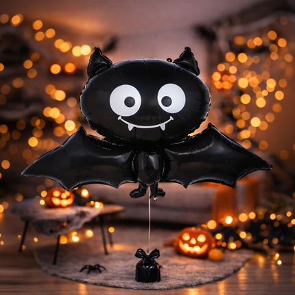 Palloncino ad elio di Halloween a forma di pipistrello, vuoto, 75 cm