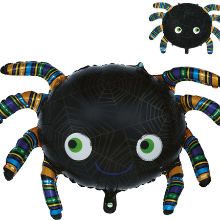 Palloncino ad elio di Halloween a forma di ragno, sgonfio, 75 cm