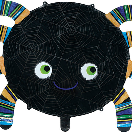 Palloncino ad elio di Halloween a forma di ragno, sgonfio, 75 cm