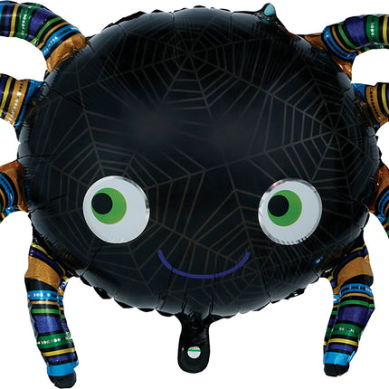 Palloncino ad elio di Halloween a forma di ragno, sgonfio, 75 cm
