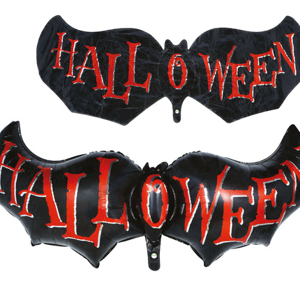 Palloncino in foil di Halloween a forma di pipistrello, vuoto, 1 m