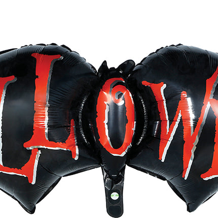 Palloncino in foil di Halloween a forma di pipistrello, vuoto, 1 m