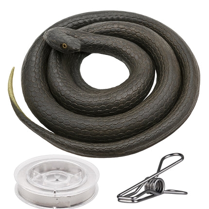 Serpente finto con corda e clip
