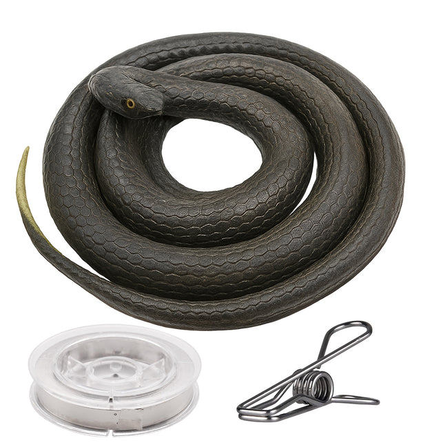 Serpente finto con corda e clip