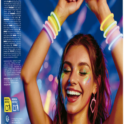 Braccialetti luminosi al buio 15 pezzi