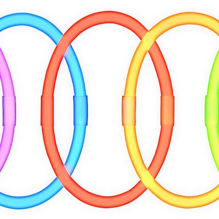 Braccialetti luminosi al buio 50 pezzi